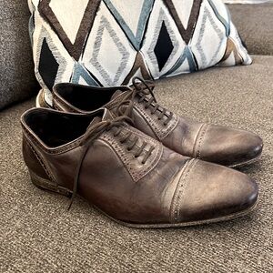 n.d.c leather cap toe Oxford Hand Made contemporary shoes‎ Size 8